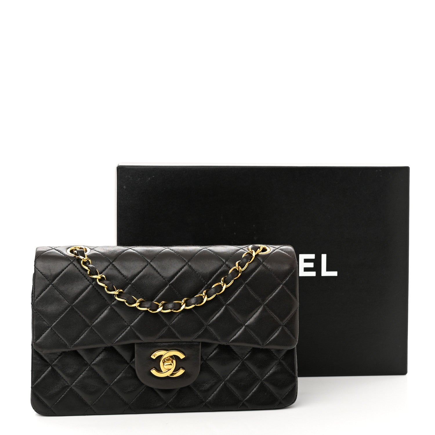 Chanel Lambskin Quilted Small Double Flap Black 11 of 11