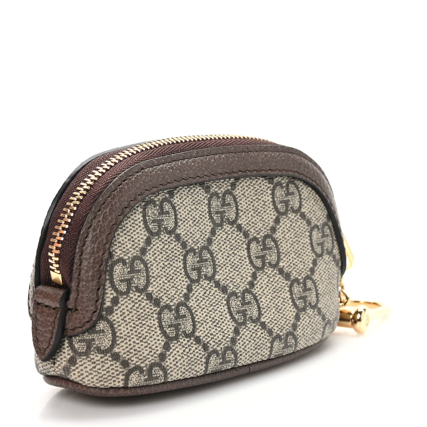 GG Supreme Monogram Web Ophidia Dome Key Pouch Beige New Acero