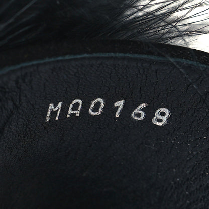 Louis Vuitton Fur Crystal LV Marilyn Mule 36 Black 6 of 9