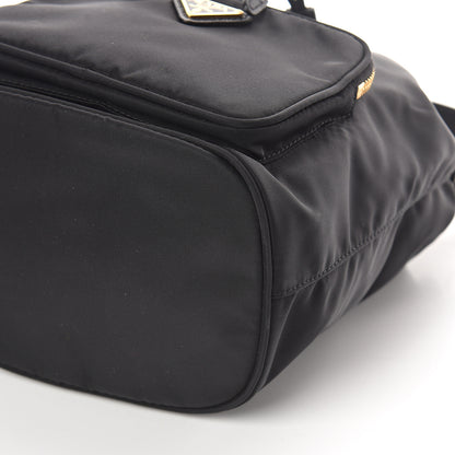 Prada Saffiano Tessuto Nylon Mini Bucket Crossbody Bag Black 8 of 8
