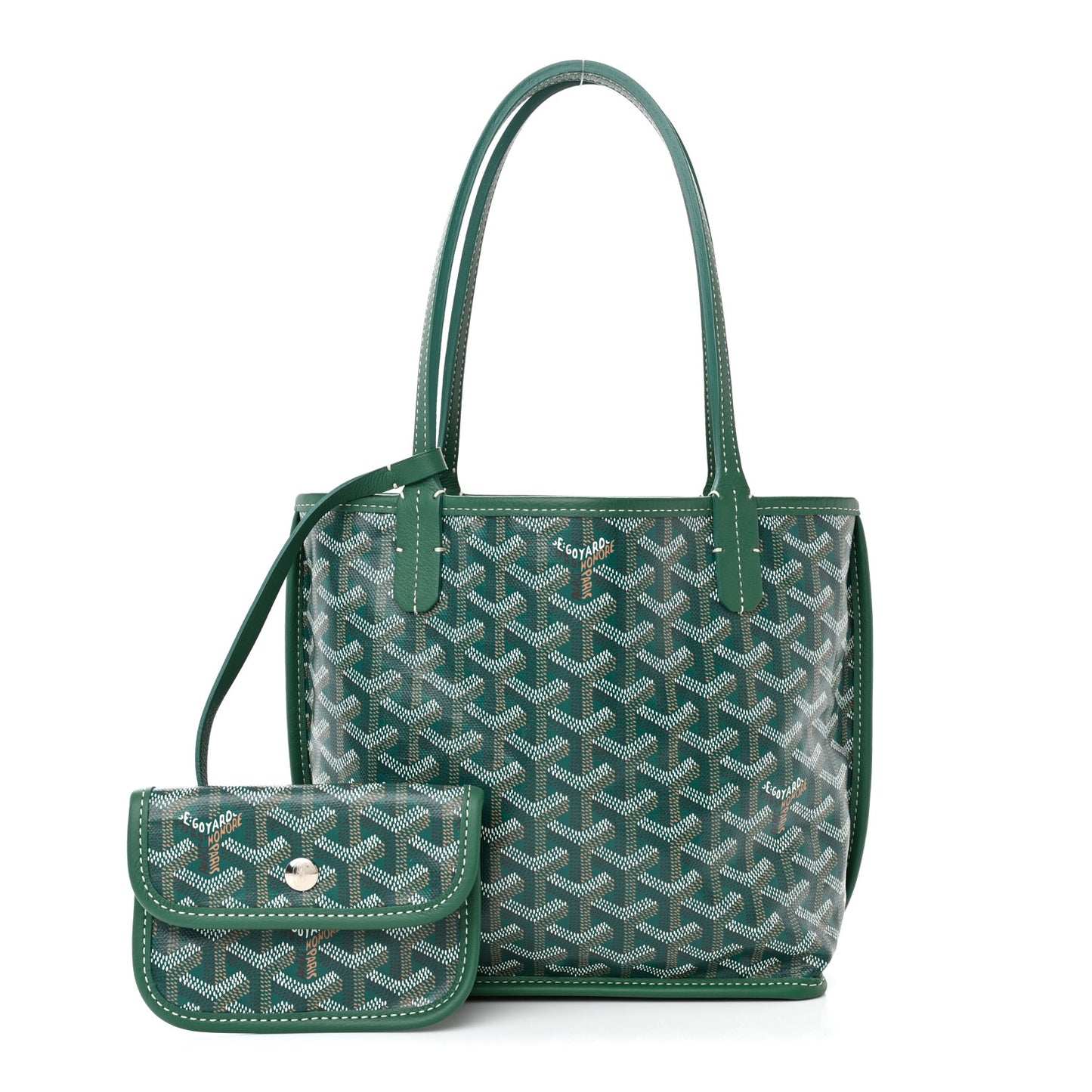 Goyardine Reversible Mini Anjou Green