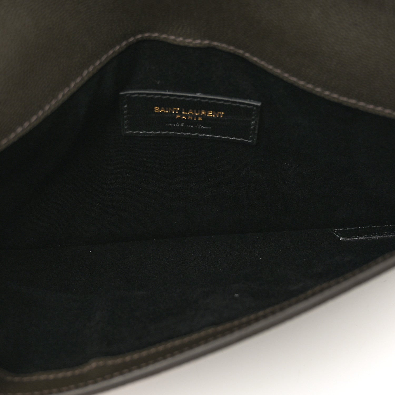 Saint Laurent Grain De Poudre Uptown Pouch Pebble 5 of 7