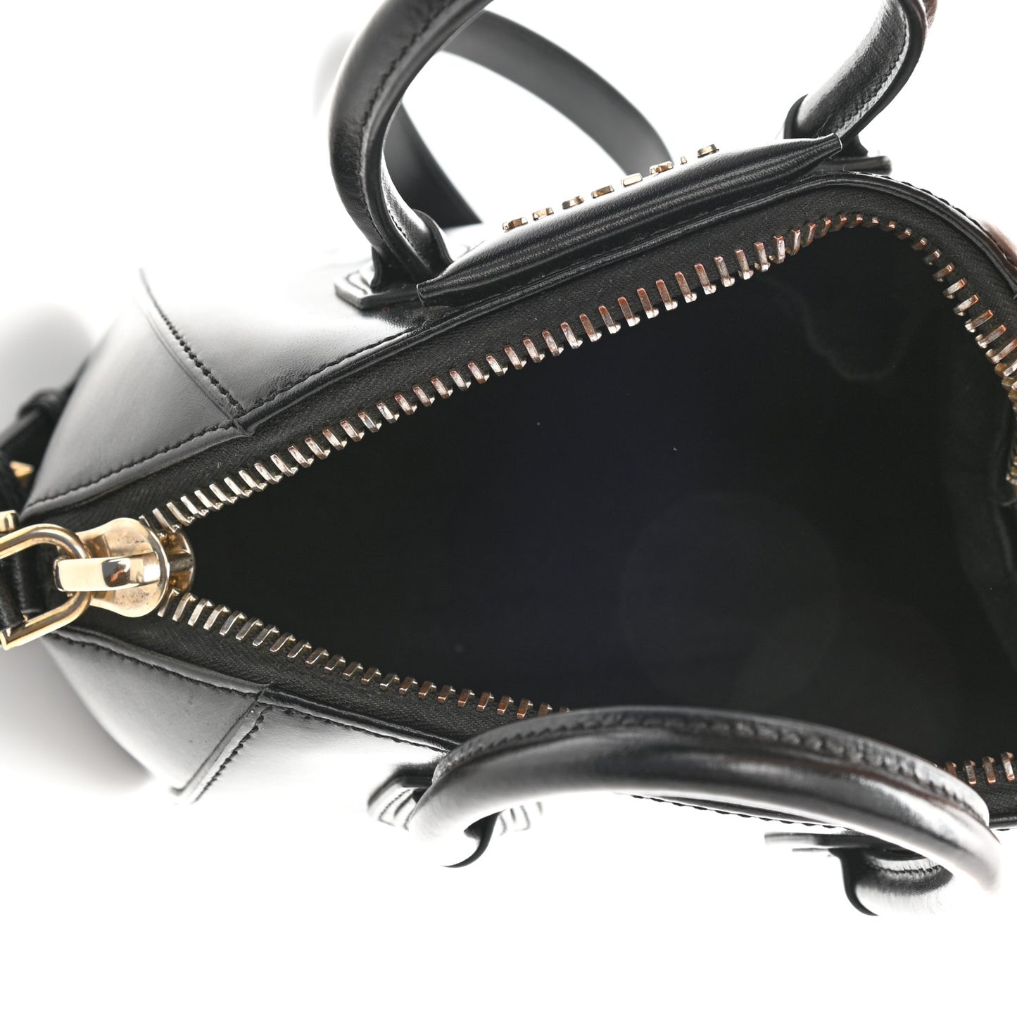 Shiny Lord Calfskin Mini Antigona Black