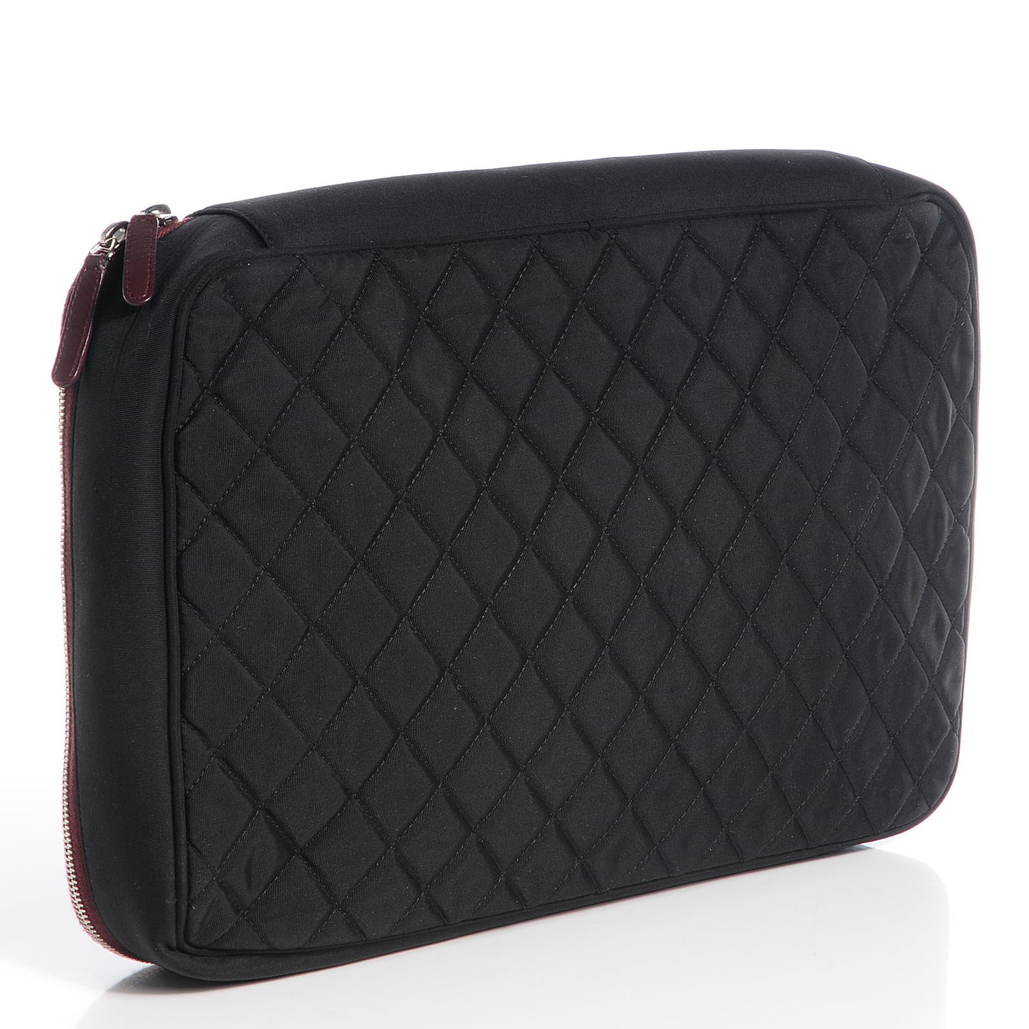 Nylon Quilted Laptop Case Black