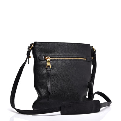 Prada Vitello Daino Crossbody Bag Black 3 of 10