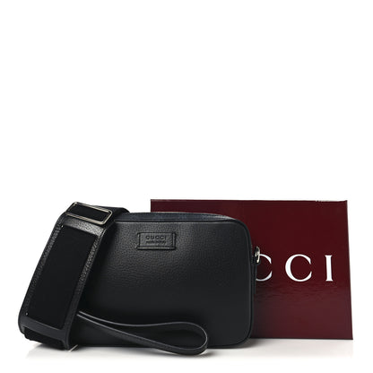 Gucci GG Supreme Monogram Textured Dollar Calfskin Small Crossbody Bag Black 11 of 11