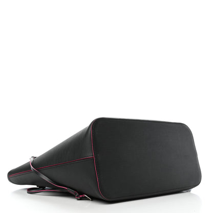 Louis Vuitton Epi Neverfull MM Black Hot Pink 3 of 5