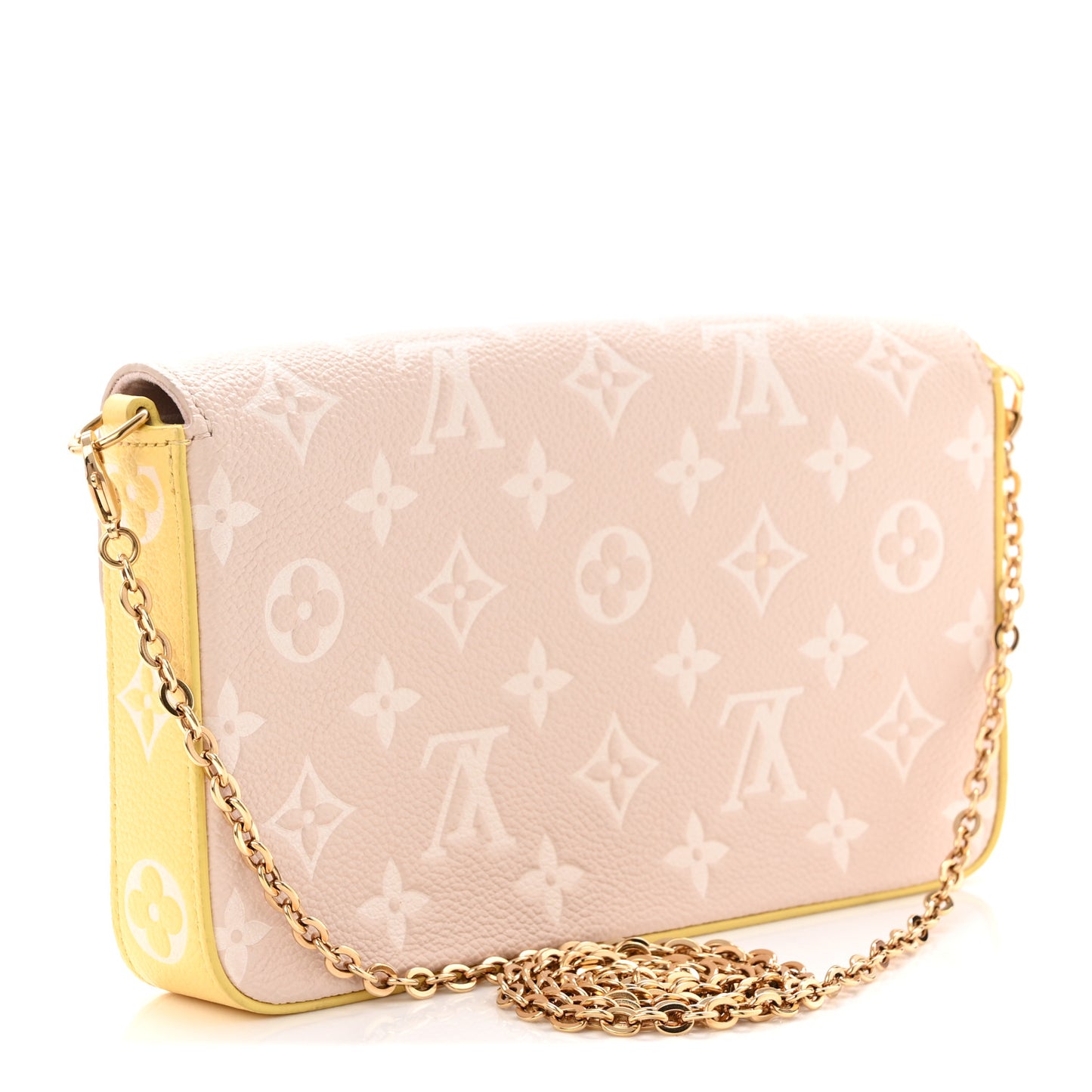 Empreinte Spring in the City Felicie Pochette Chain Wallet Pink Beige Yellow