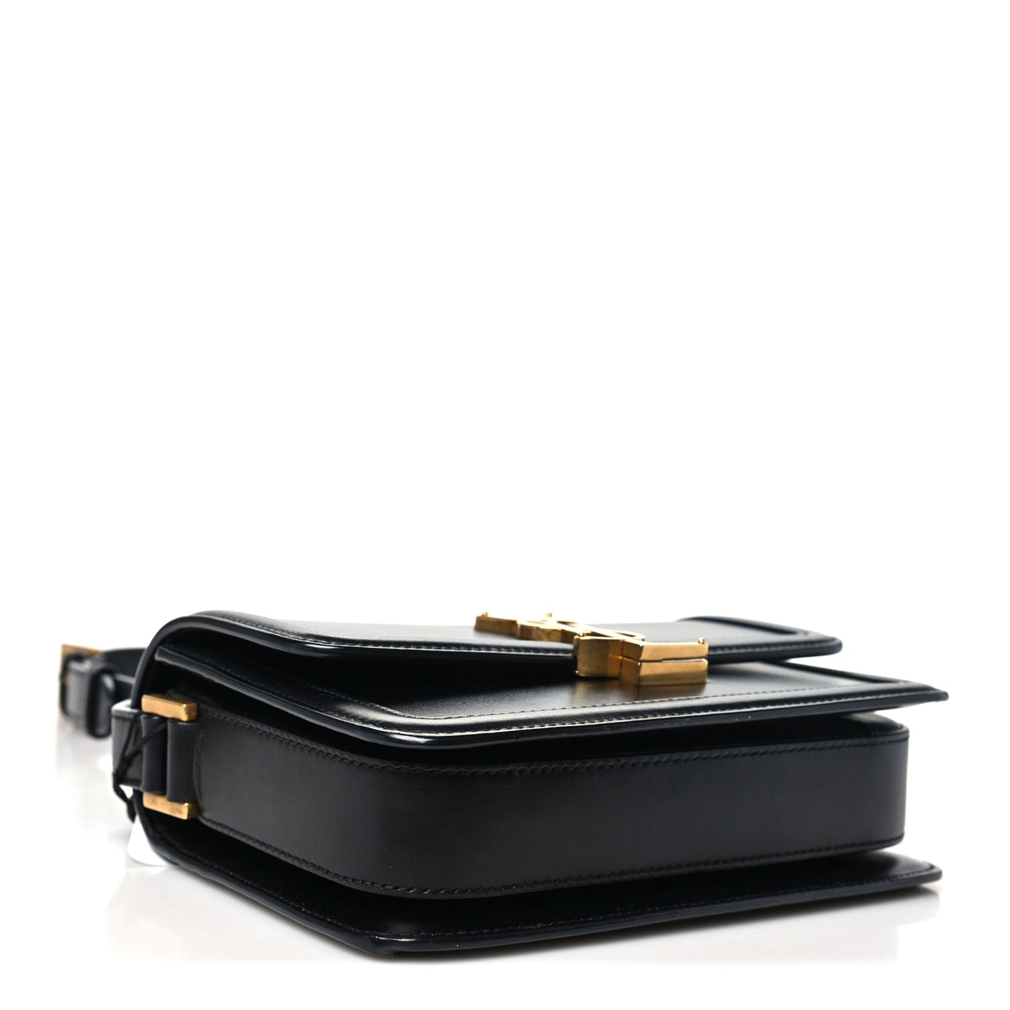 Smooth Calfskin Small Solferino Satchel Black