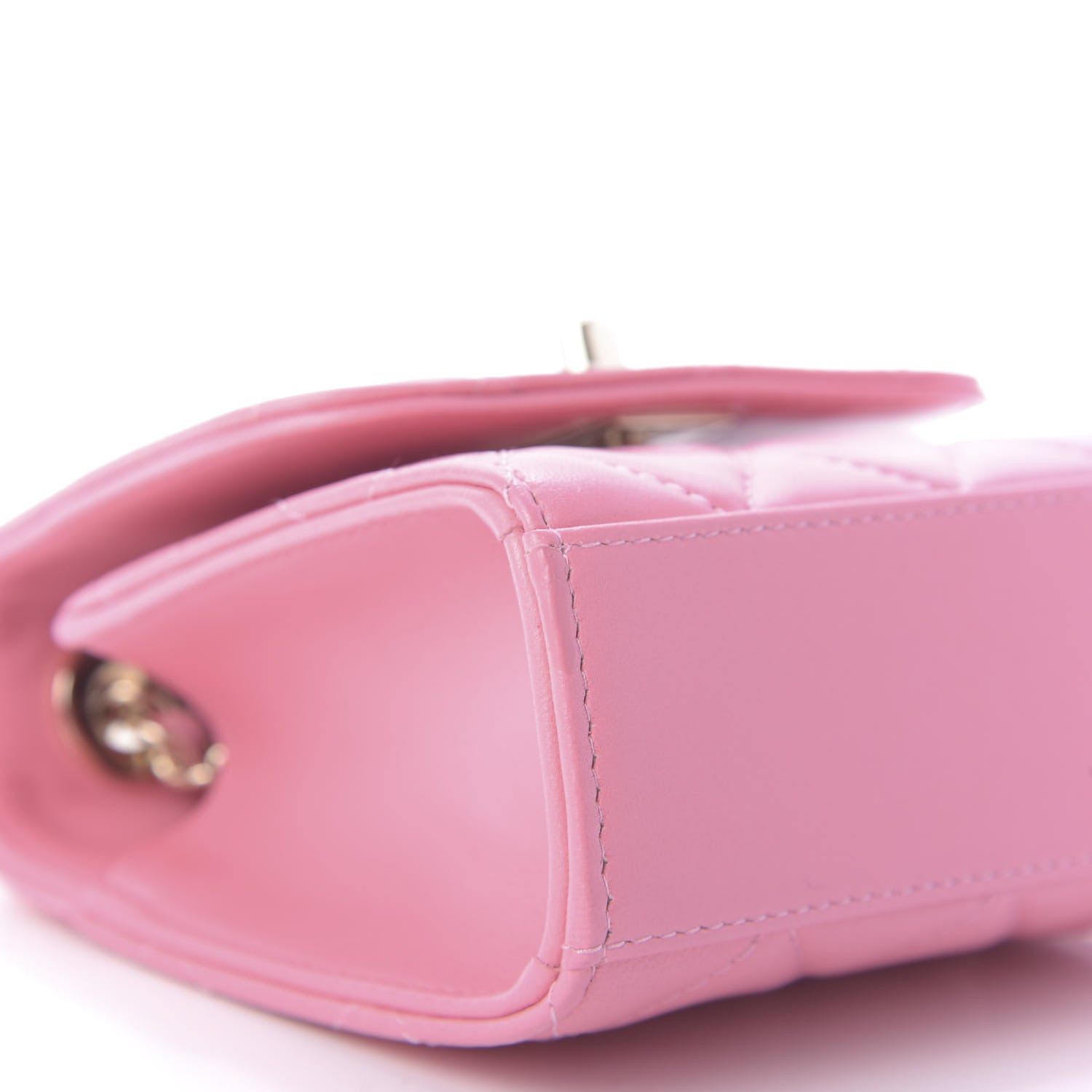 Chanel Lambskin Quilted Mini Trendy CC Clutch With Chain Pink 6 of 10