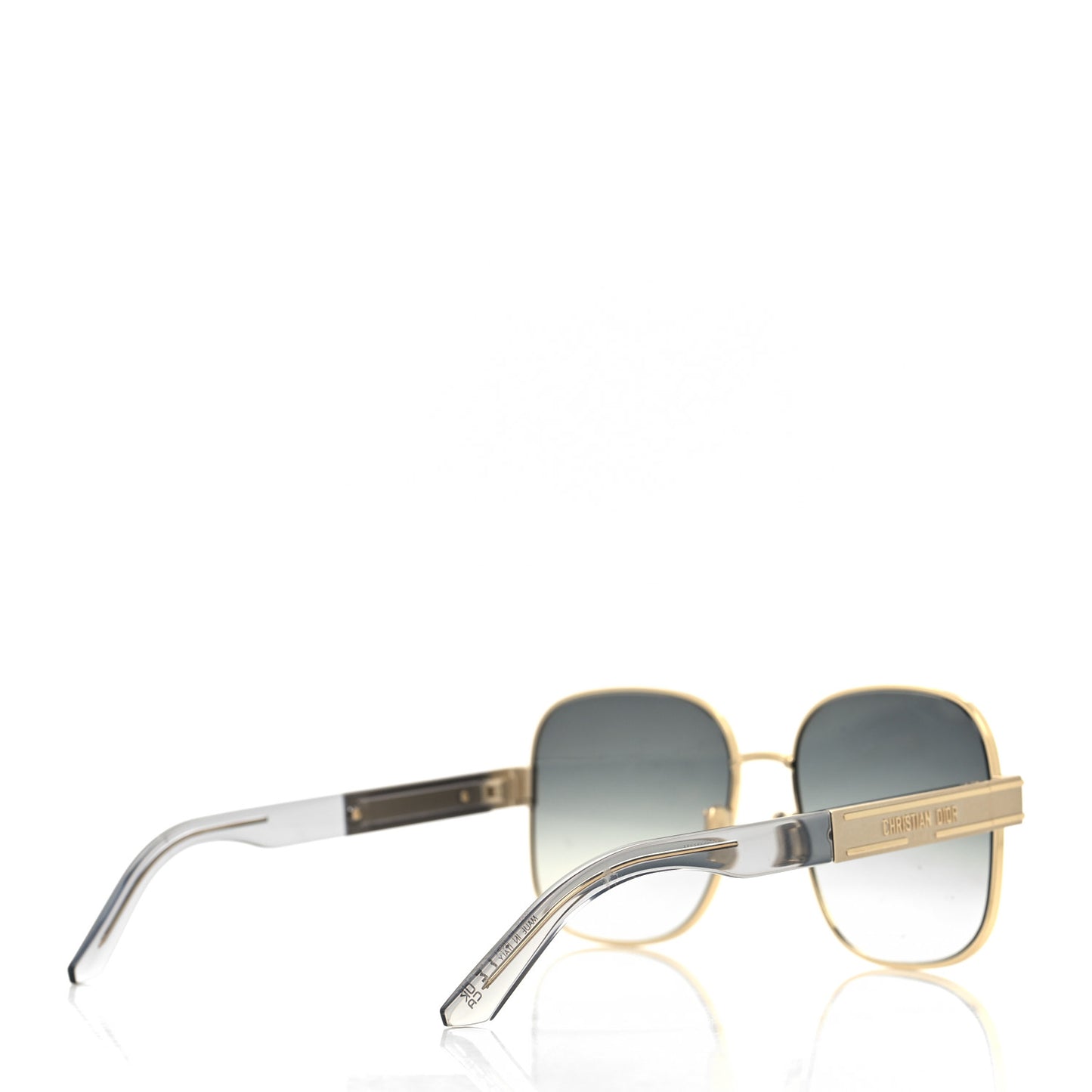 Diorsignature S5U Square Sunglasses Gold