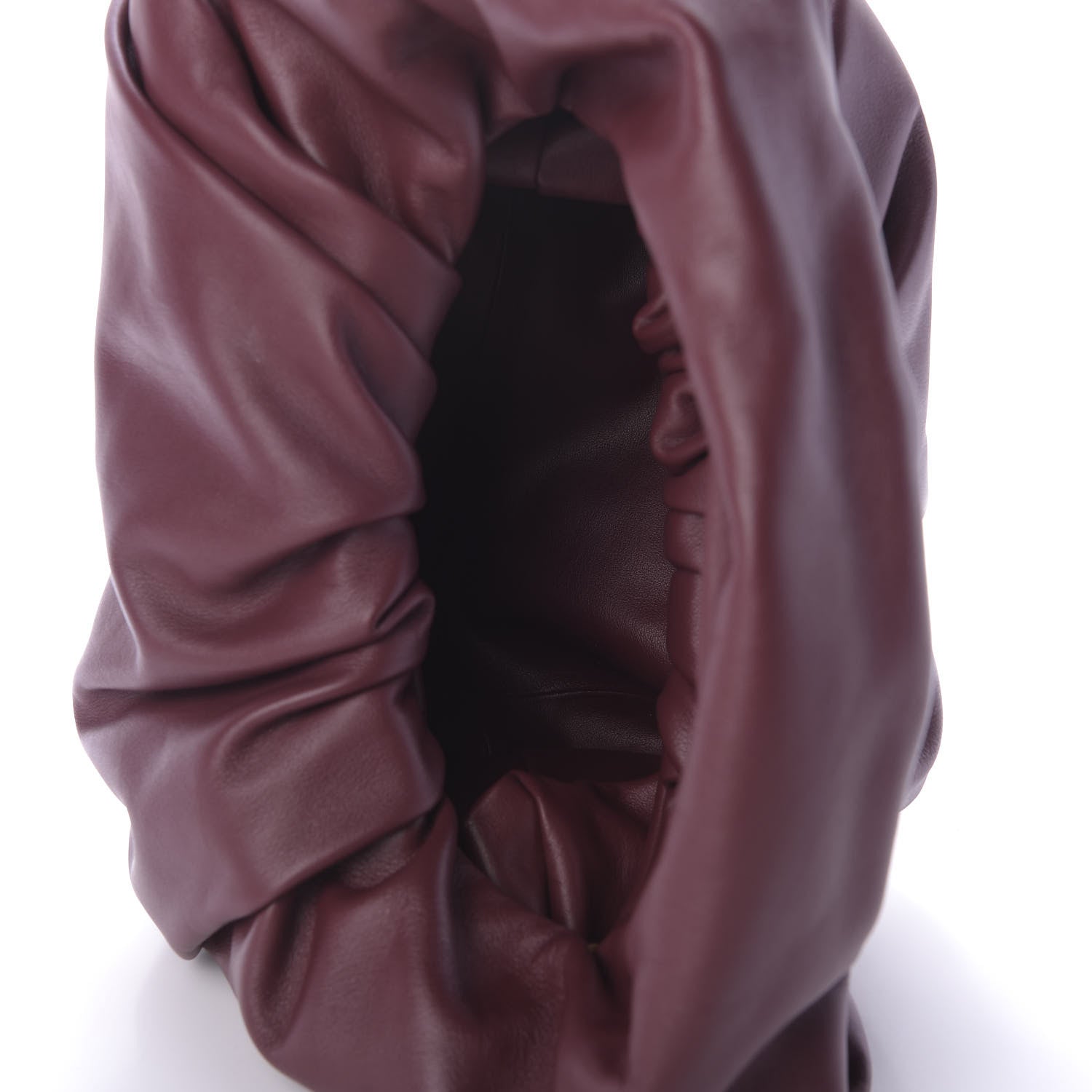 Bottega Veneta Smooth Butter Calfskin Small The Shoulder Pouch Dark Red 2 of 10