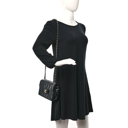 Chanel Patent Medium Chocolate Bar Flap Black 2 of 9