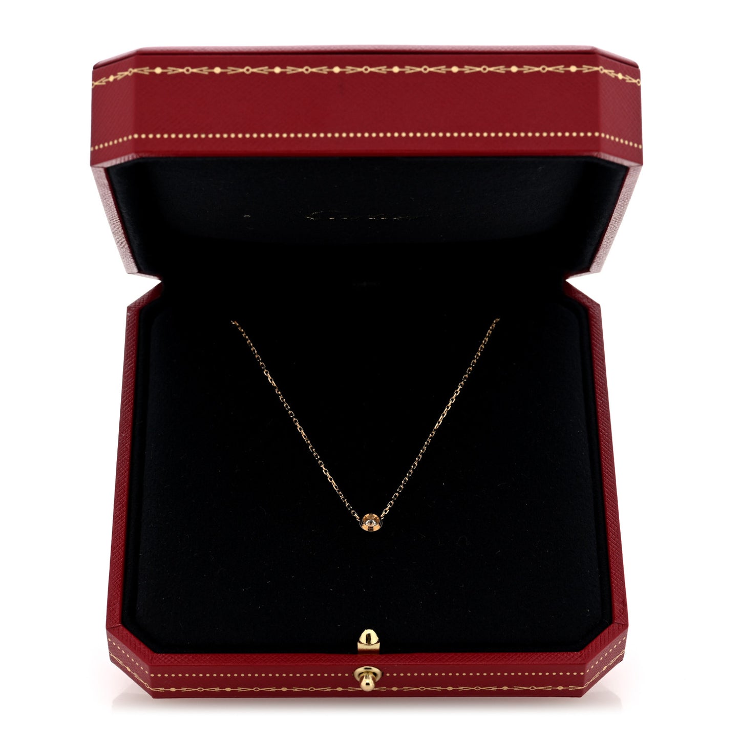 18K Yellow Gold Diamond LM D'Amour Pendant Necklace