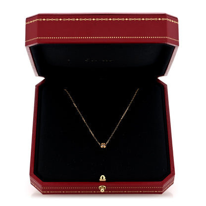 Cartier 18K Yellow Gold Diamond LM D'Amour Pendant Necklace 5 of 5
