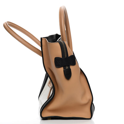 Celine Shrunken Lambskin Mini Tri-Color Luggage White 10 of 10