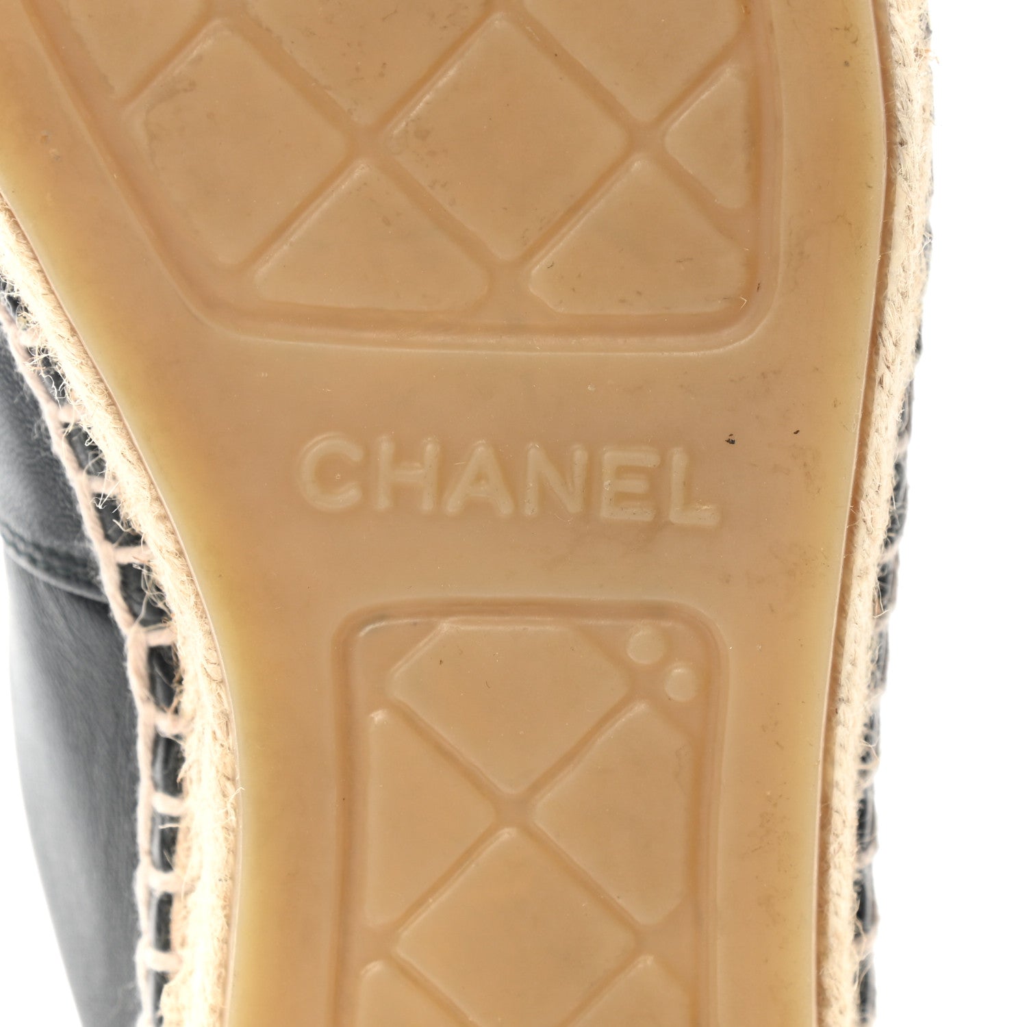 Chanel Lambskin CC Espadrilles 37 Black 7 of 12