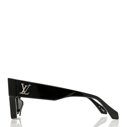 Louis Vuitton Acetate Swarovski Crystal Cyclone Sunglasses Z1790E Black 3 of 8