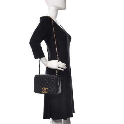 Chanel Lambskin Quilted Small Single Flap Black 2 of 15