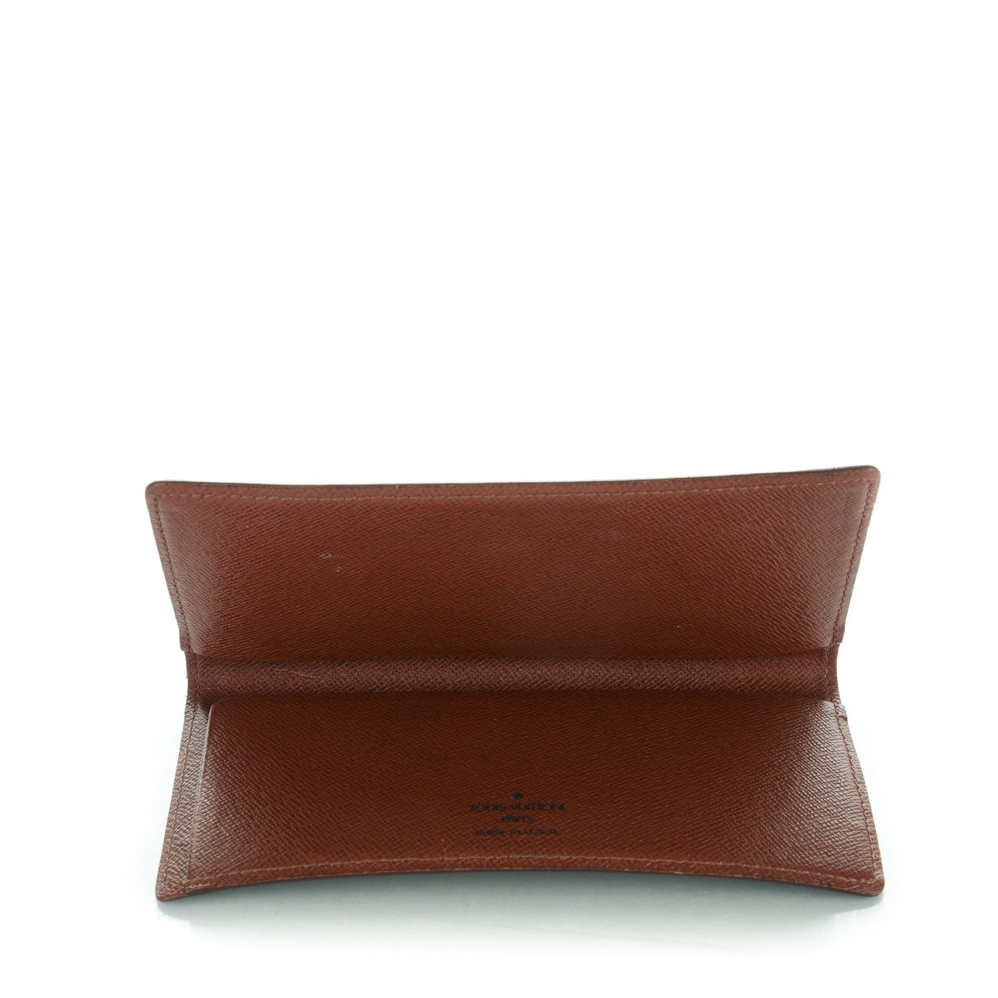 Monogram Simple Checkbook Holder Wallet Cover
