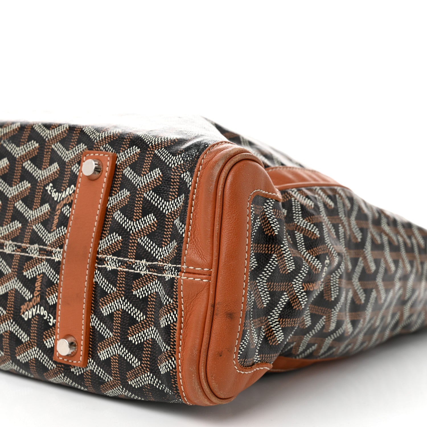Goyard Goyardine Voltaire Tote Black Gold 9 of 15