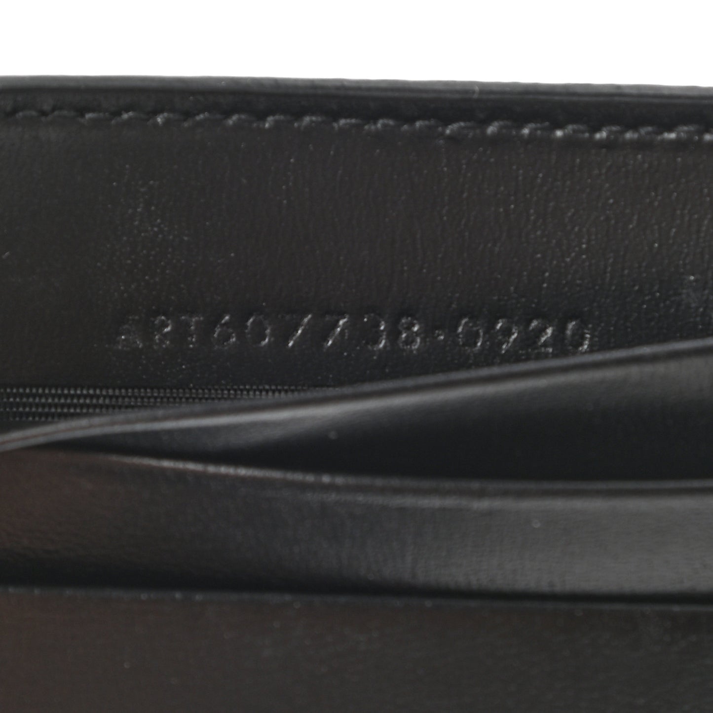 Matte Calfskin Tiny Cassandre Bill Clip Wallet Black