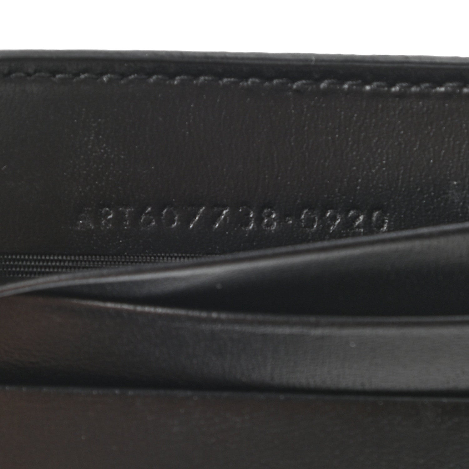 Saint Laurent Matte Calfskin Tiny Cassandre Bill Clip Wallet Black 7 of 9