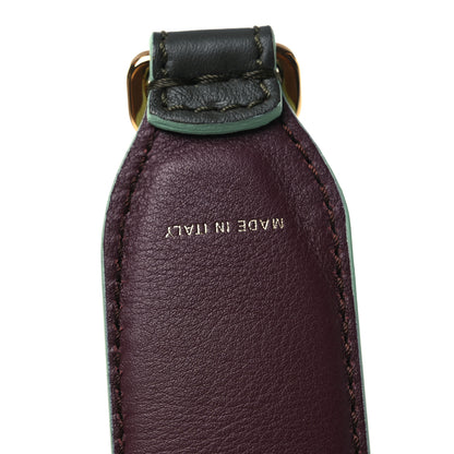 Fendi Vitello Dolce Bi-Color Degrade Studded Strap You Verde Prato Bordeaux 4 of 5