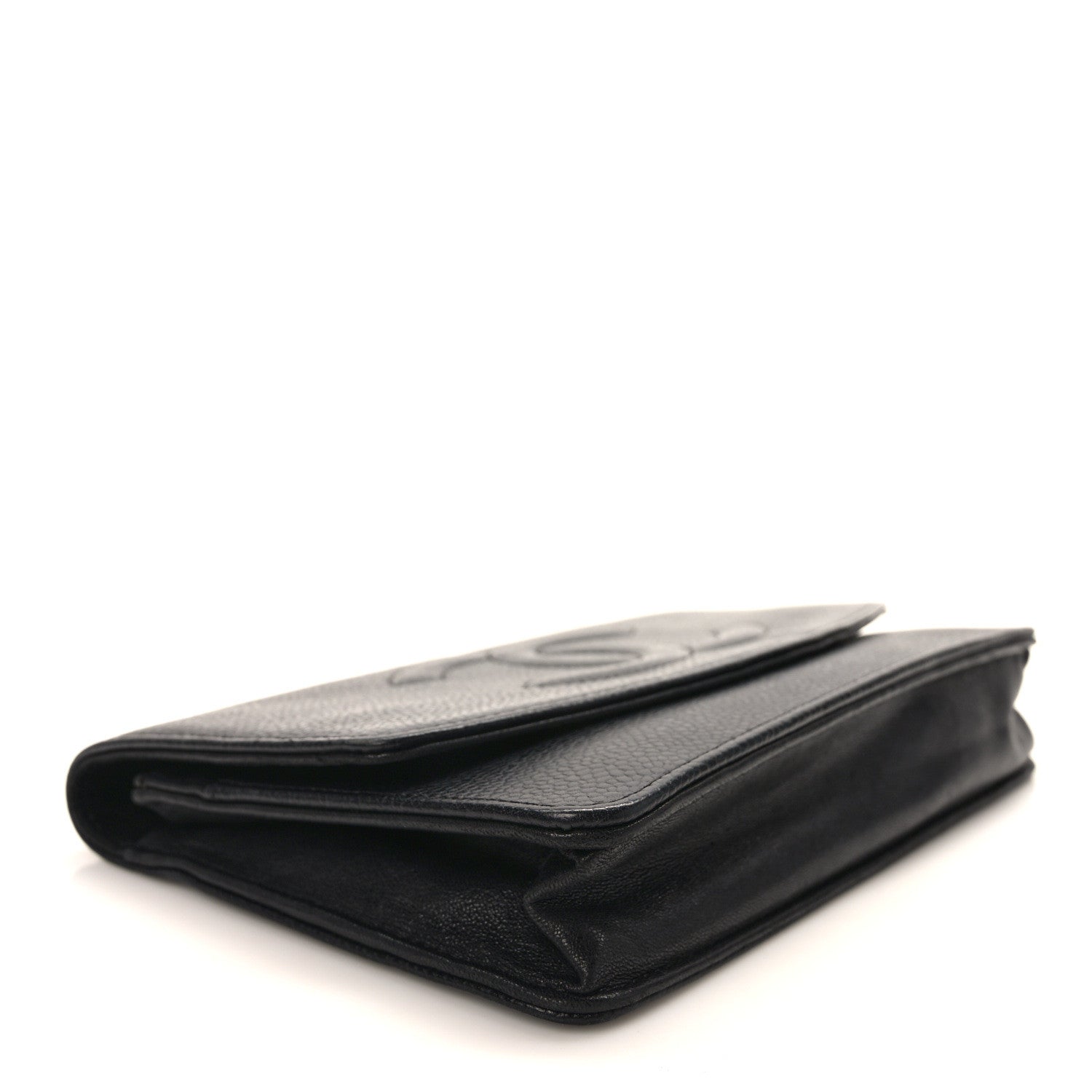Chanel Caviar Timeless CC Wallet On Chain WOC Black 4 of 14