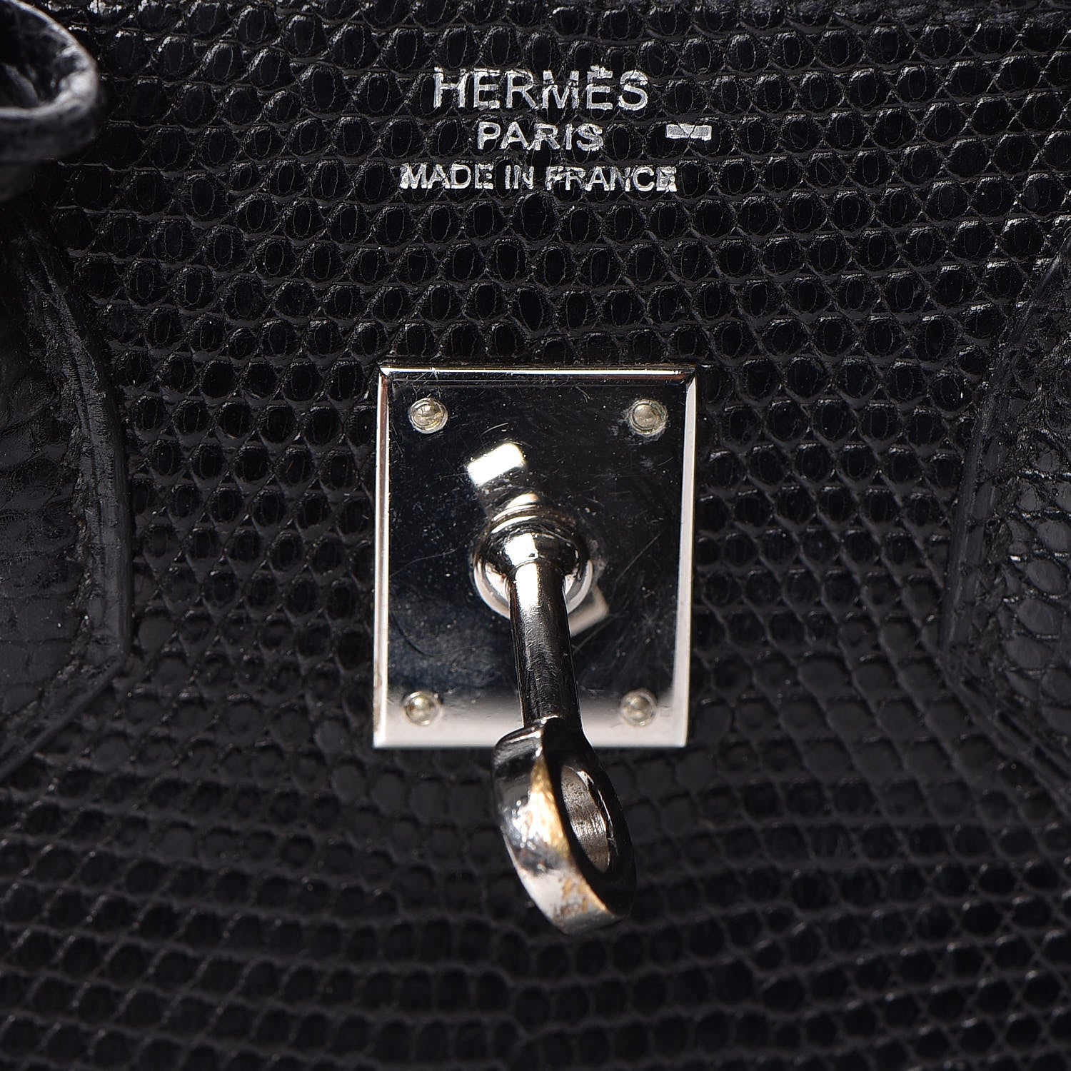 Hermes Lizard Birkin 25 Black 32 of 50