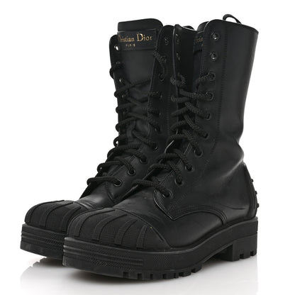 Christian Dior Calfskin Rubber DiorIron Boots 35.5 Black 4 of 10