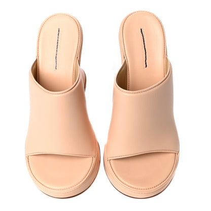 Bottega Veneta Nappa Slide Platform 115 Wedge Sandals 37 Macaroon 7 of 12