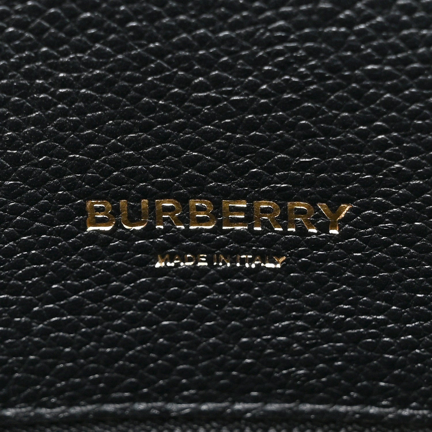 Burberry Grainy Calfskin Mini Two Handle Title Bag Black 6 of 9
