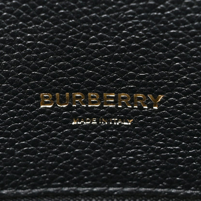 Burberry Grainy Calfskin Mini Two Handle Title Bag Black 6 of 9