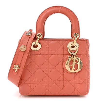 Christian Dior Lambskin Cannage Small My ABCDior Lady Dior Pink Honey 1 of 14