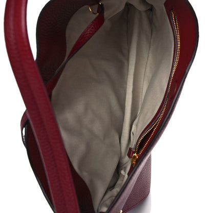 Tom Ford Pebbled Calfskin Small Alix Padlock Zip Hobo Bag Cranberry 6 of 10
