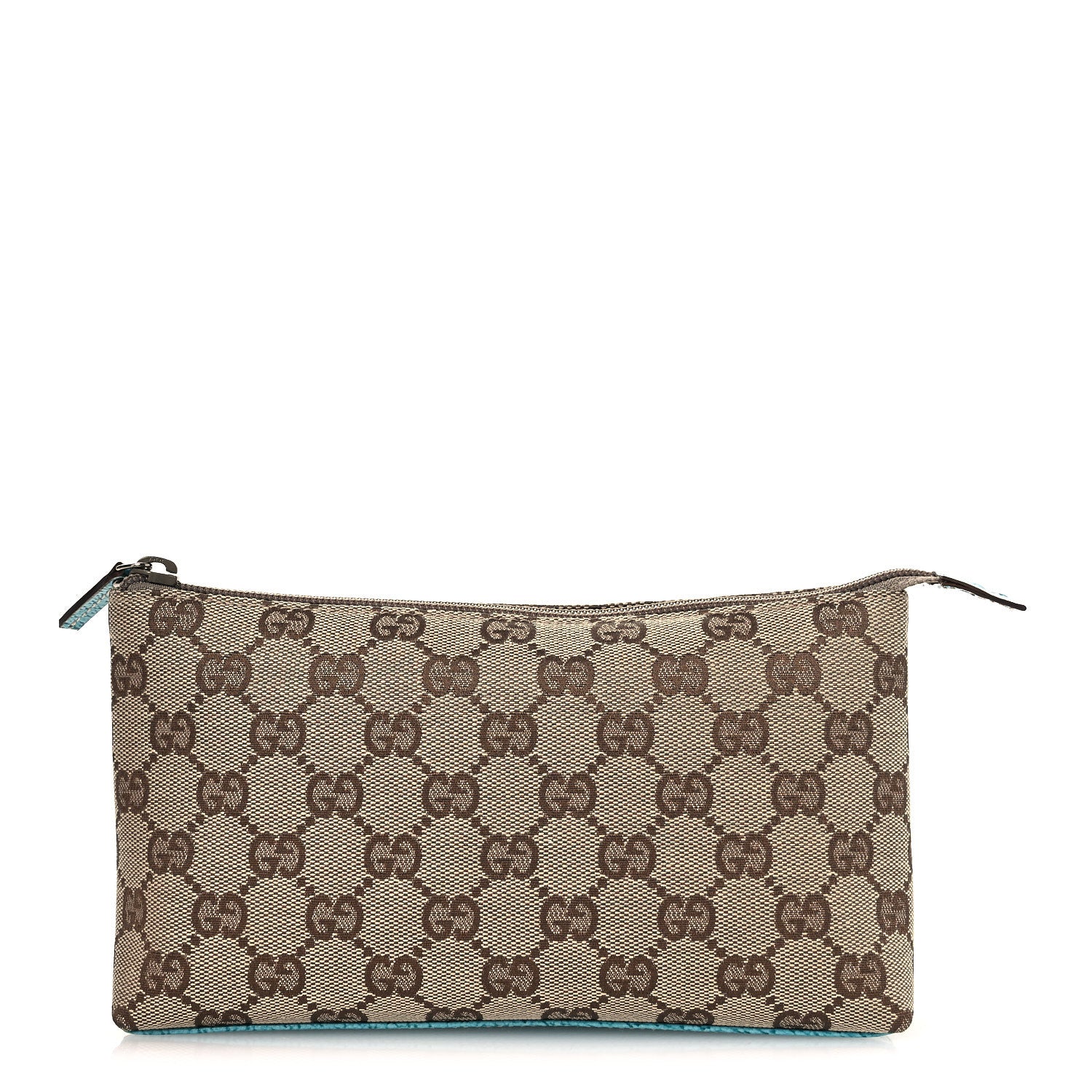 Gucci Monogram GG Cosmetic Case Turquoise 1 of 11