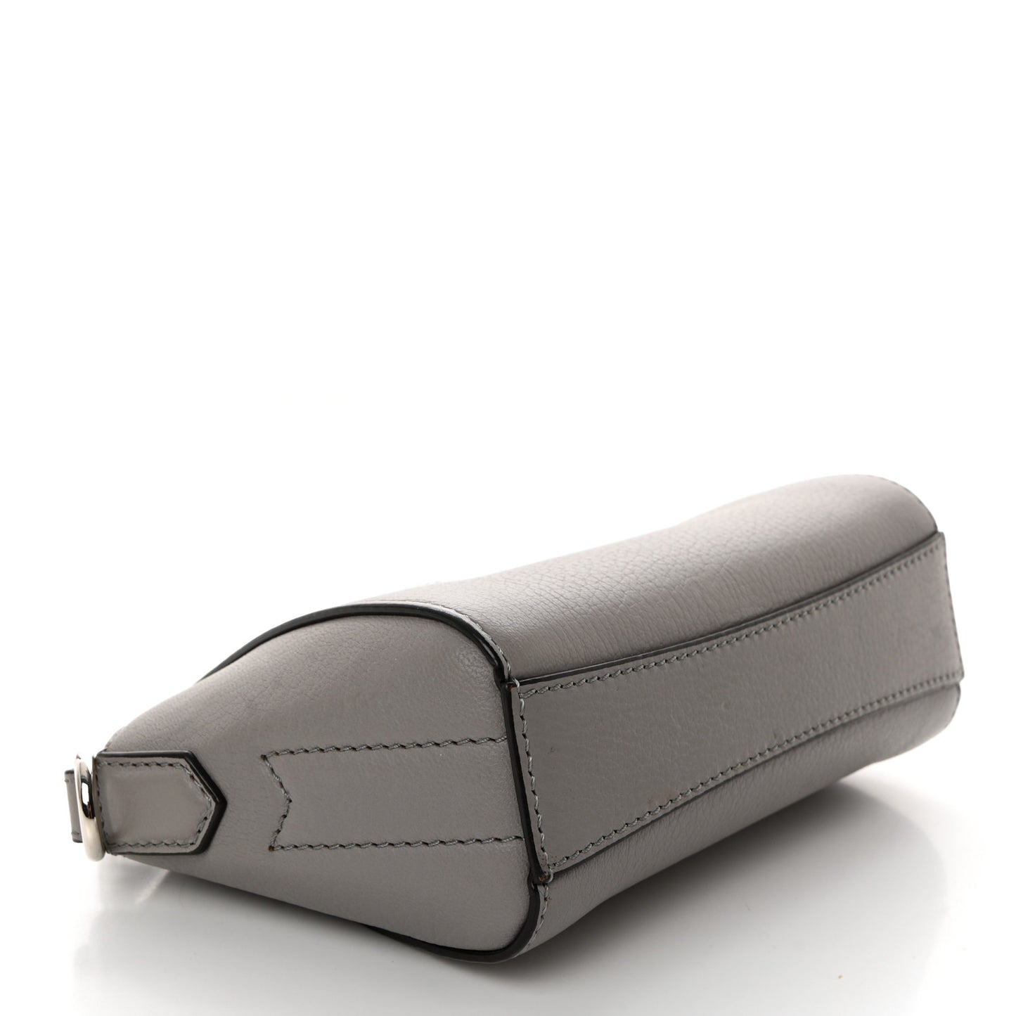 Sugar Goatskin Nano Antigona Pearl Grey