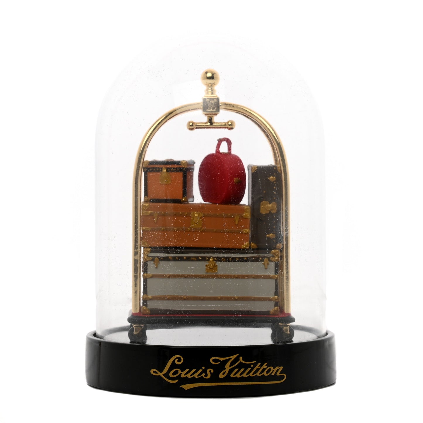 Porters Trolley Snow Globe Boule A Neige