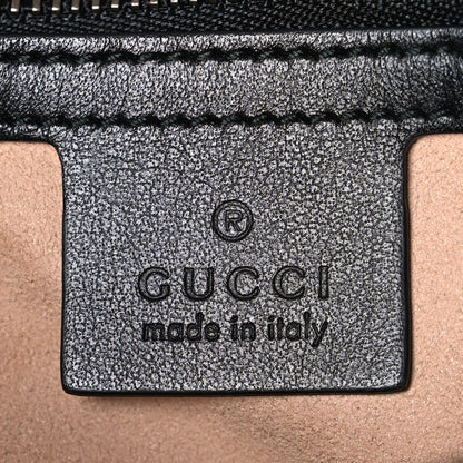 Gucci Calfskin Matelasse Small GG Marmont Shoulder Bag Black 6 of 10