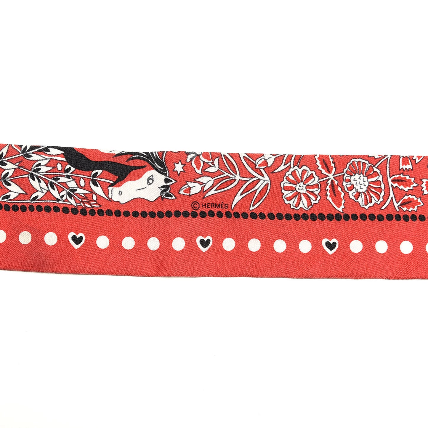 Silk Entre Ciel Et Mer Twilly Rouge White Black