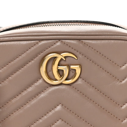 Gucci Calfskin Matelasse Mini GG Marmont Chain Shoulder Bag Nude 8 of 11