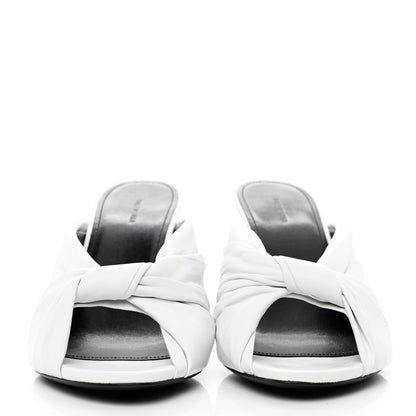 Balenciaga Smooth Nappa Drapy 80mm Slide Sandals 39 White 2 of 9