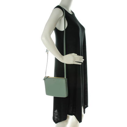 Celine Lambskin Small Trio Crossbody Bag Jade 2 of 7