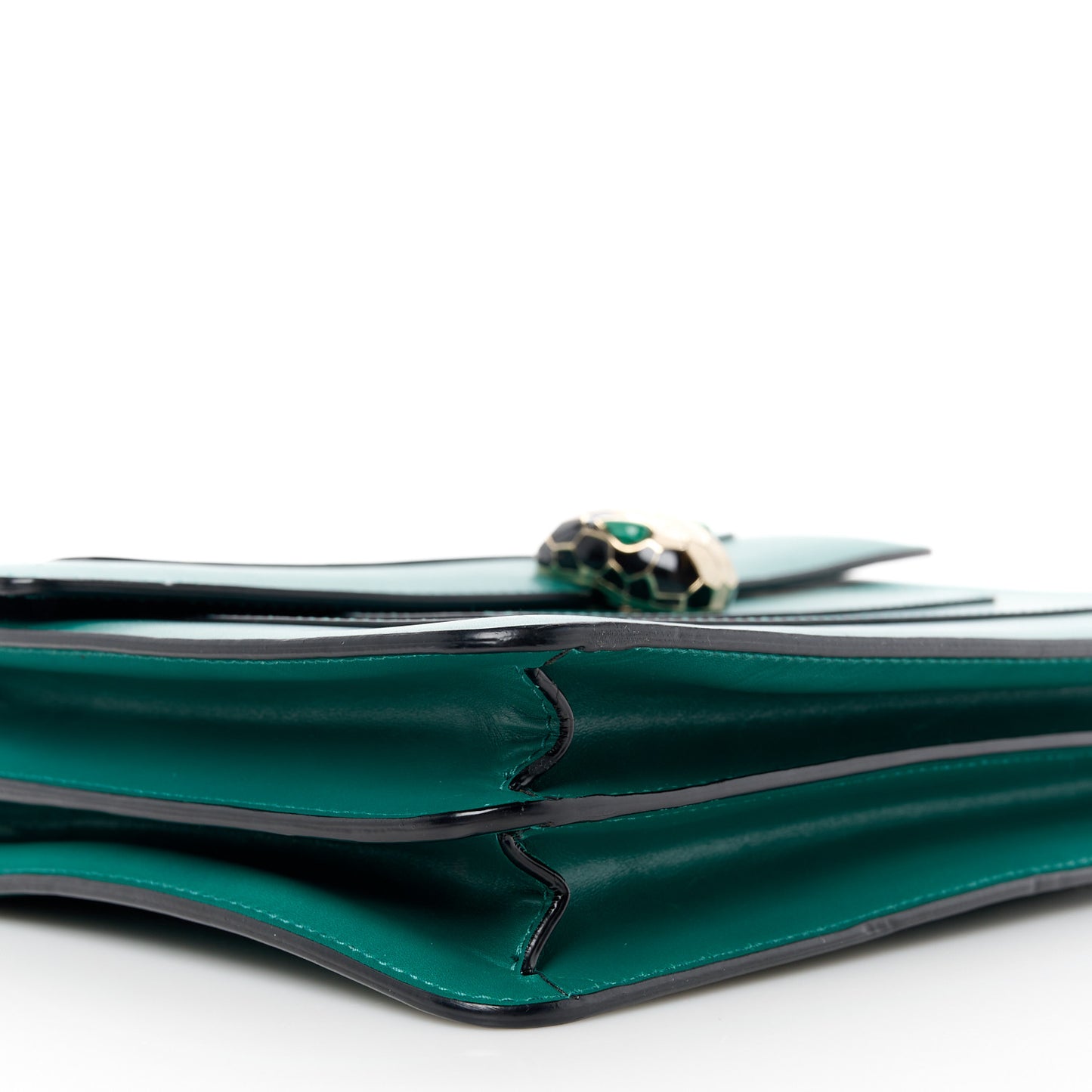 Calfskin Serpenti Forever Shoulder Bag Emerald Green