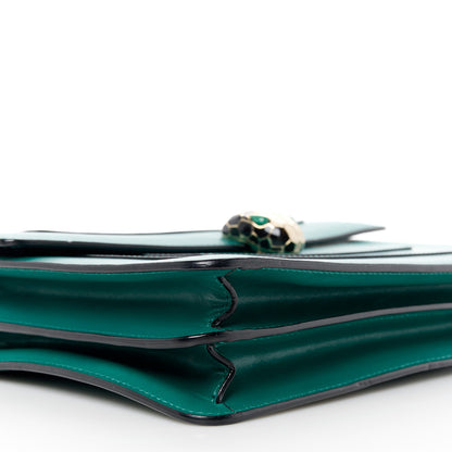 Bulgari Calfskin Serpenti Forever Shoulder Bag Emerald Green 13 of 15