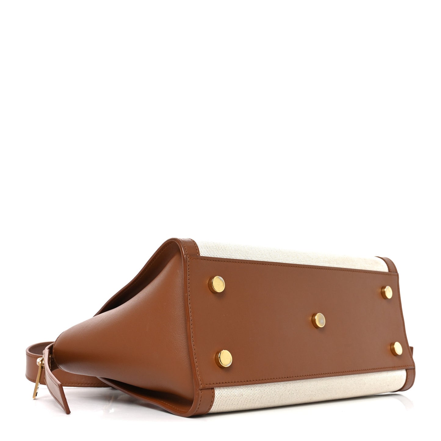 Canvas Calfskin Baby Monogram Downtown Cabas Greggio Brick