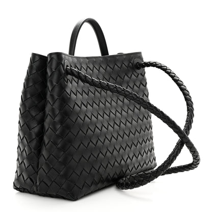 Bottega Veneta Nappa Intrecciato Medium Andiamo Shoulder Bag Black 3 of 10