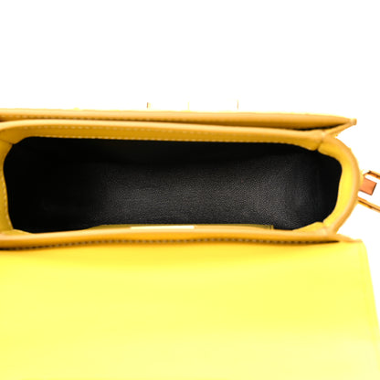 Tom Ford Semi Shiny Snakeskin Small T Clasp Crossbody Yellow 5 of 11