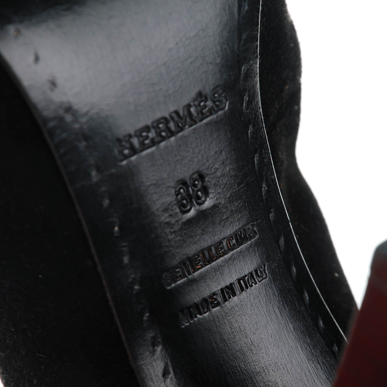 Hermes Suede Niagara Pumps 38 Black 6 of 7